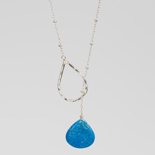 Lariat Necklace - Ceruleite