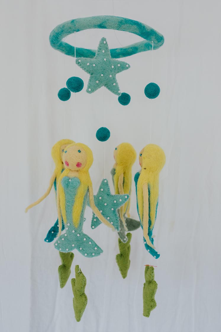 Felted Mobile - Mermaids