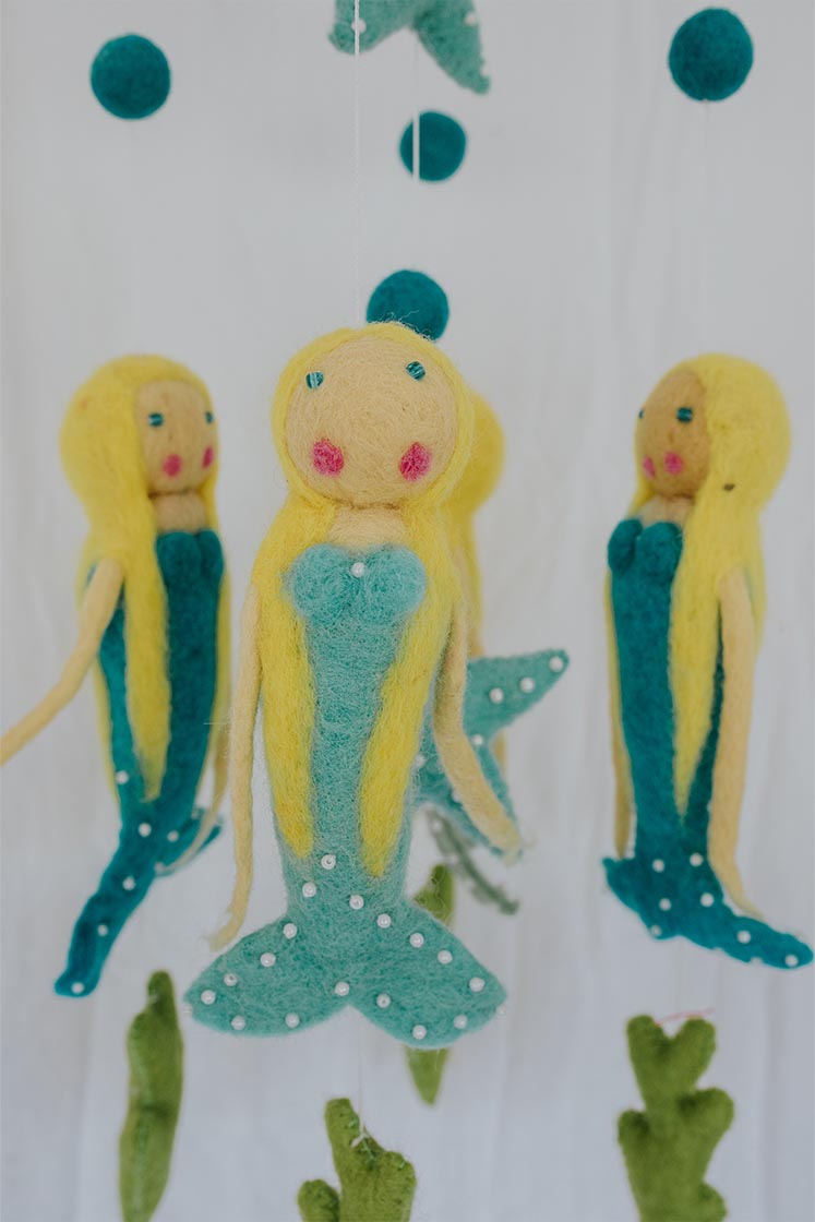Felted Mobile - Mermaids