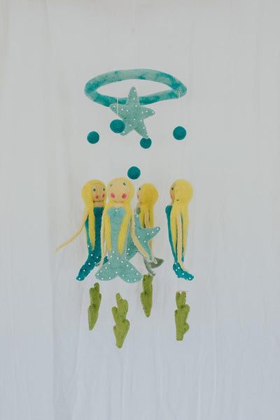 Felted Mobile - Mermaids