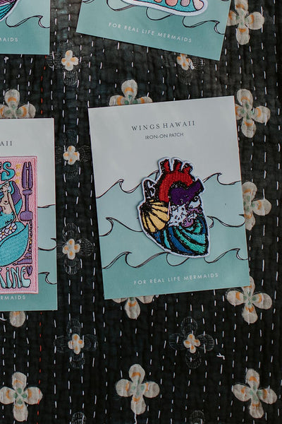 Embroidered Patch - Ocean Heart