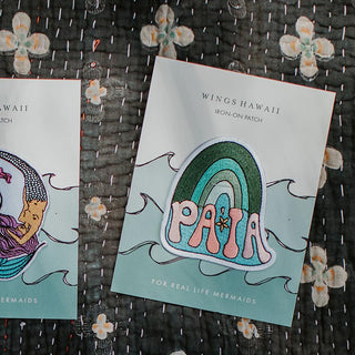 Embroidered Patch - Paia Green Rainbow