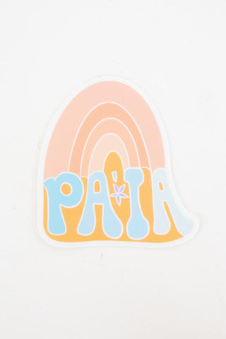 Pastel Paia Rainbow Sticker