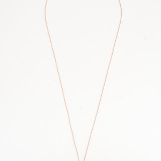 teardrop sunstone necklace prong set on solid 14k rose gold chain and findings women's magical crystal jewelry fine dainty minimal elegant classy style jewelry hand made haiku maui wings hawaii