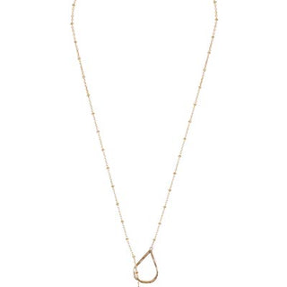 lariat style necklace with sterling silver or gold filled chain with a pink tourmaline stone drop women's jewelry hand made in haiku maui wings hawaii gem stone jewels crystal magic