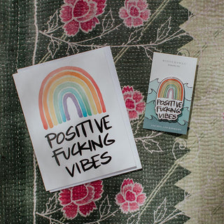 Enameled Pin - Positive Vibes