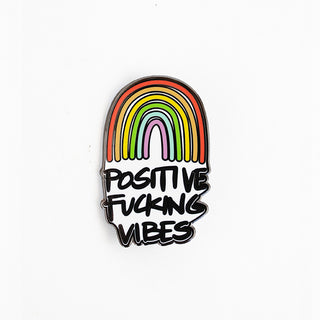 Enameled Pin - Positive Vibes
