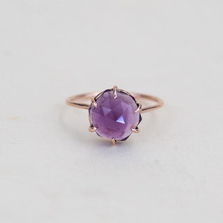 Prongset Gemstone Ring - Amethyst
