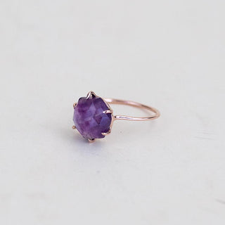Prongset Gemstone Ring - Amethyst
