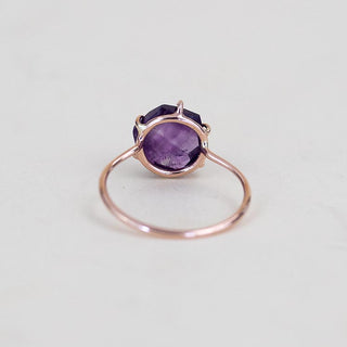 Prongset Gemstone Ring - Amethyst