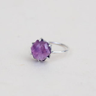 Prongset Gemstone Ring - Amethyst