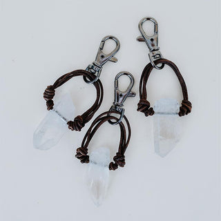 Quartz Crystal Keychain