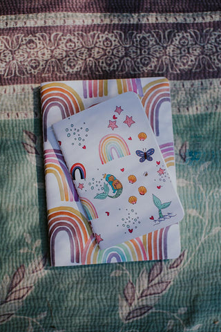 Mermaid Rainbow Mini Journal