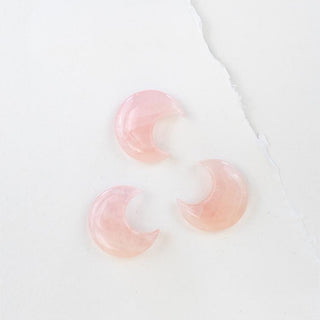 Rose Quartz Crescent Moon