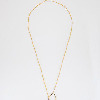Lariat Necklace - Rutilated Quartz