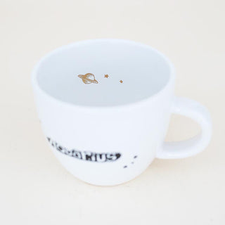 sagittarius mermaid zodiac ceramic mug black and white wings hawaii