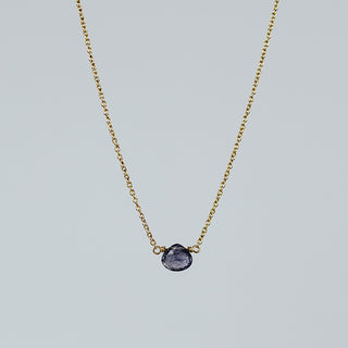 Single Stone Necklace - Tanzanite 14K