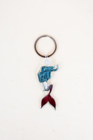 Acrylic Keychain - Sitting Mermaid
