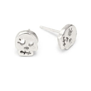 Skull Girl Stud Earrings