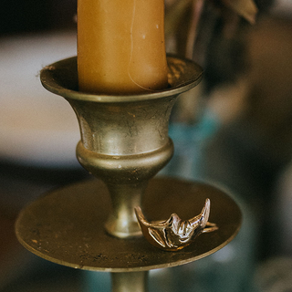 Sleeping Moon Ring - 14k