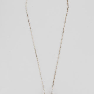 Crystal Moon Necklace - Rose Quartz