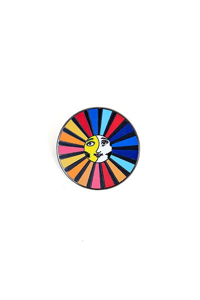 Enameled Pin - Sun + Moon