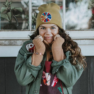 Folded Knit Beanie - Marigold