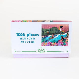 surf shack puzzle A super fun puzzle made of premium 100% recycled Eska board. Printed with non-toxic inks and a matte finish. Art by illustrator Michi Pichel from the Philippines.  