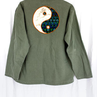 Vintage Army Fatigue Jacket - Yin Yang