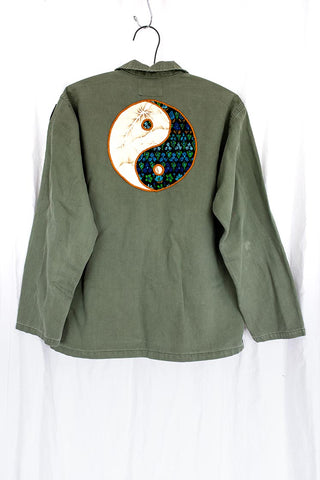 Vintage Army Fatigue Jacket - Yin Yang