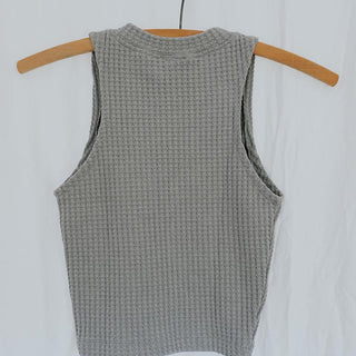 Lexi Tank - Grey waffle