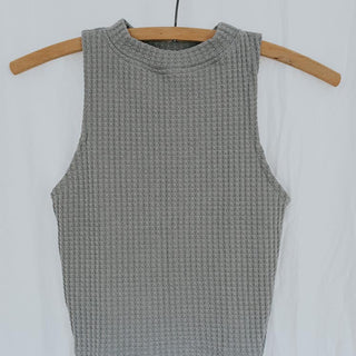 Lexi Tank - Grey waffle