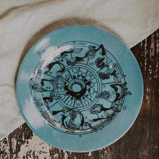 Zodiac Mermaid Vintage Plate