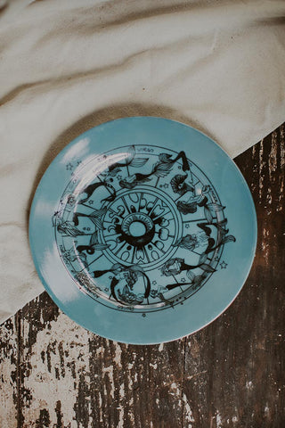 Zodiac Mermaid Vintage Plate